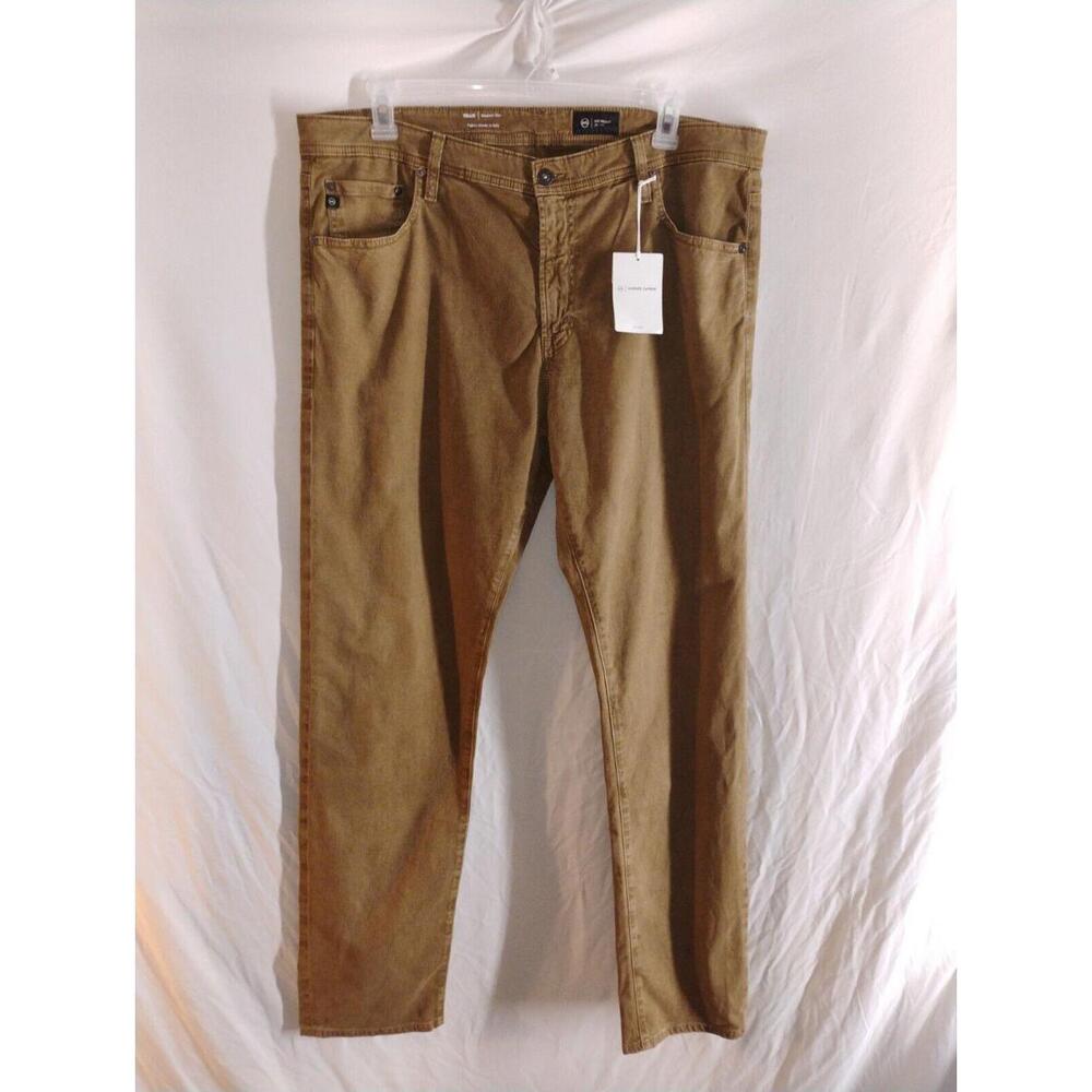 Ag Adriano Goldschmied Tellis Modern Slim 40/ 34 Men's Tan Chino Pants